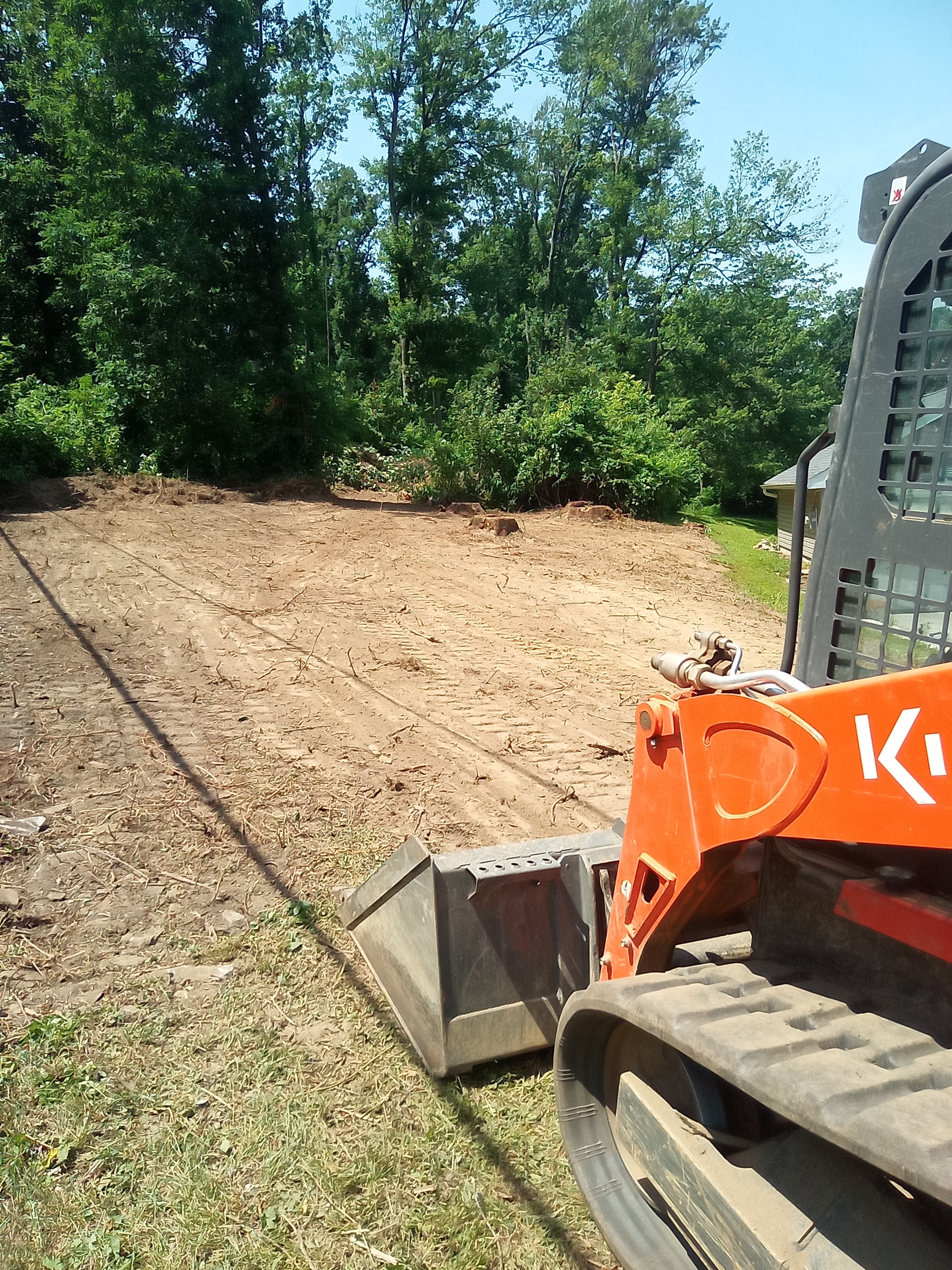 Northern Slope lot clearing equipment at work